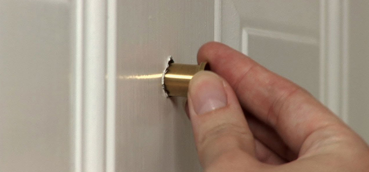 peephole door repair in Westminster